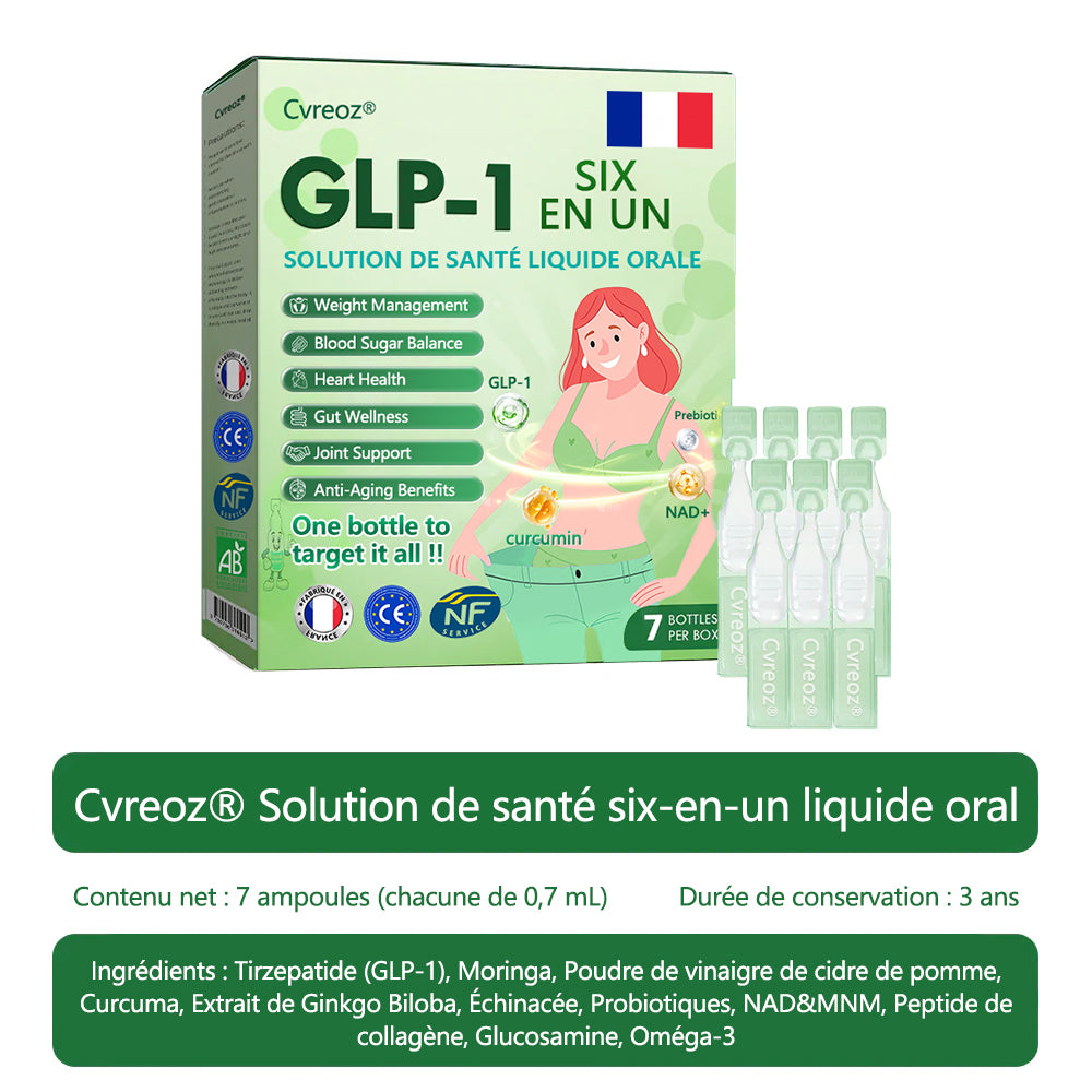 ❤️𝑩𝒐𝒖𝒕𝒊𝒒𝒖𝒆 𝒐𝒇𝒇𝒊𝒄𝒊𝒆𝒍𝒍𝒆 |𝐂𝐯𝐫𝐞𝐨𝐳® GLP-1 Liquide pour la santé 6 en 1 (Une seule dose par jour - resultats visibles des 7 jours)