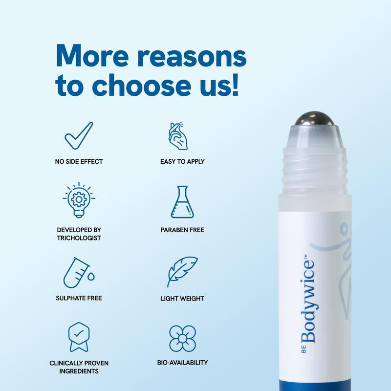Be Bodywice Advanced Hair Growth Roll-On Serum(72%OFF🔥)