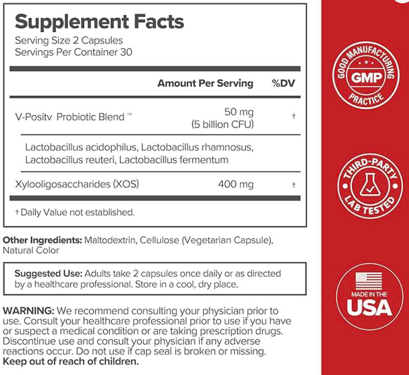 Women's Probiotics - 60 Count (Pack of 1)⏰50%OFF🔥 - Prebiotic and Probiotic Capsules for Healthy pH Balance and Odor🎁