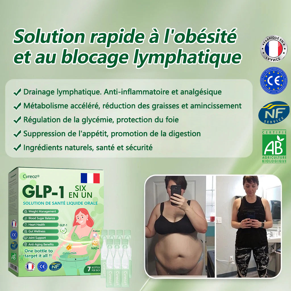❤️𝑩𝒐𝒖𝒕𝒊𝒒𝒖𝒆 𝒐𝒇𝒇𝒊𝒄𝒊𝒆𝒍𝒍𝒆 |𝐂𝐯𝐫𝐞𝐨𝐳® GLP-1 Liquide pour la santé 6 en 1 (Une seule dose par jour - resultats visibles des 7 jours)
