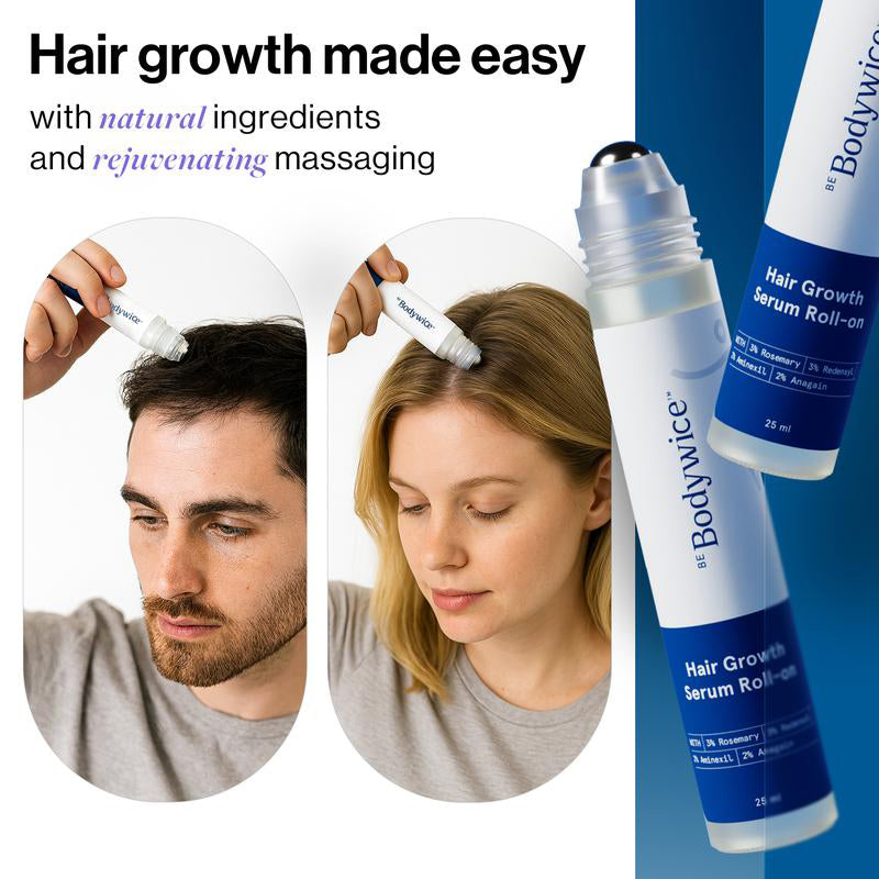 Be Bodywice Advanced Hair Growth Roll-On Serum(72%OFF🔥)