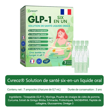 🤍𝑩𝒐𝒖𝒕𝒊𝒒𝒖𝒆 𝒐𝒇𝒇𝒊𝒄𝒊𝒆𝒍𝒍𝒆 |𝐂𝐯𝐫𝐞𝐨𝐳® GLP-1 Liquide pour la santé 6 en 1 (Une seule dose par jour - resultats visibles des 7 jours)