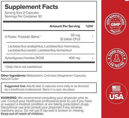 Women's Probiotics - 60 Count (Pack of 1)⏰50%OFF🔥 - Prebiotic and Probiotic Capsules for Healthy pH Balance and Odor🎁