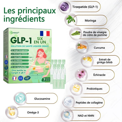 🤍𝑩𝒐𝒖𝒕𝒊𝒒𝒖𝒆 𝒐𝒇𝒇𝒊𝒄𝒊𝒆𝒍𝒍𝒆 |𝐂𝐯𝐫𝐞𝐨𝐳® GLP-1 Liquide pour la santé 6 en 1 (Une seule dose par jour - resultats visibles des 7 jours)
