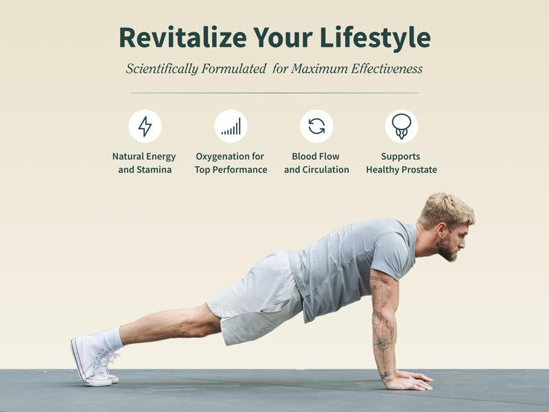👨‍⚕️Ultimate Men's Health Bundle - Supplements🔥69%OFF⏰ - Nitric Oxide Booster 60ct + Prostate Health Bundle - Natural Supplement Capsules - Support Blood Circulation & Prostate Health👍